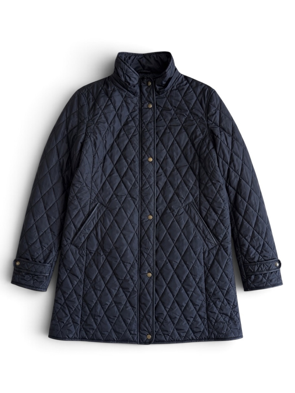 Lauren Ralph Lauren Barn Coat Diamond Quilted Preppy Lightweight Jacket Black XL